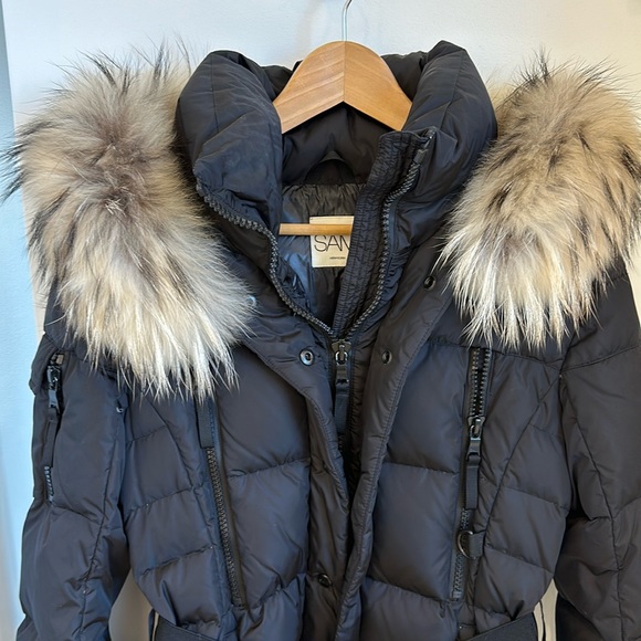 SAM. Jackets & Blazers - Women’s Sam Quilted Down Jacket with Real Fur Trim